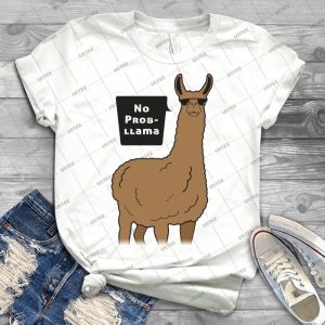 No Prob-Llama - Gift Idea Shirt For Men Tee For Women Classic Retro Vintage Graphic T-Shirt