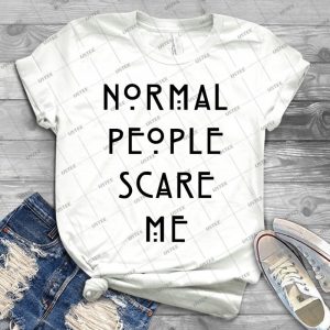 Normal People Scare Me - Gift Idea Shirt For Men Tee For Women Classic Retro Vintage Graphic T-Shirt