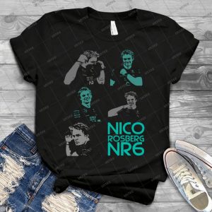 Nr6- Nico Rosberg 2 - Best Unisex Trending Handmade T-shirt Gift Idea For Men T-shirt For Woman