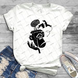 Numb Skull Monkey 52 - Vintage Men's Shirt Tshirt For Women Classic Handmade Shirt Retro Graphic Tee