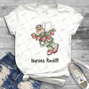 Nurses Rock - Gift Idea Shirt For Men Tee For Women Classic Retro Vintage Graphic T-Shirt