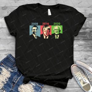 Obama, Trump, Bernie-Change - Gift Idea Shirt For Men Tee For Women Classic Retro Vintage Graphic T-Shirt