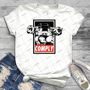 Obey Ed-209 - Vintage Men's Shirt Tshirt For Women Classic Handmade Shirt Retro Graphic Tee