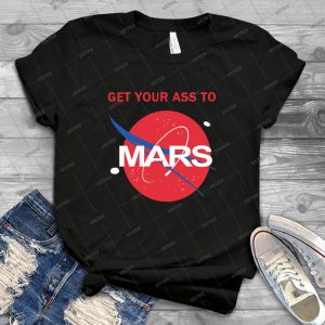 Obtenez Votre Cul Ã  Mars - Gift Idea Shirt For Men Tee For Women Classic Retro Vintage Graphic T-Shirt