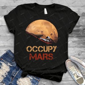 Occupy Mars Spacex Starman 26 - Trending Shirt For Women Vintage Retro Tee For Men Kid's T-Shirt Handmade Shirt