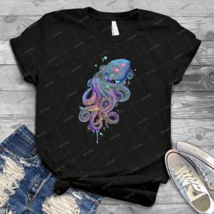 Octopus  81 - Vintage Men's Shirt Tshirt For Women Classic Handmade Shirt Retro Graphic Tee