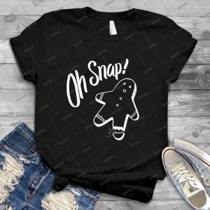 Oh Snap Funny Ginger Bread Cookie Christmas Man - Gift Idea Shirt For Men Tee For Women Classic Retro Vintage Graphic T-Shirt