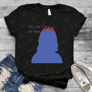 Oh, Yes, I Love To Read- 68 - Vintage Men's Shirt Tshirt For Women Classic Handmade Shirt Retro Graphic Tee