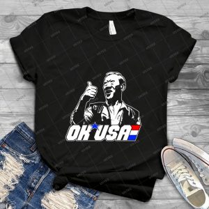 Ok, Usa  44 - Vintage Men's Shirt Tshirt For Women Classic Handmade Shirt Retro Graphic Tee