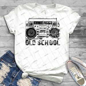 Old School Boombox Art 19 - Vintage Men's Shirt Tshirt For Women Classic Handmade Shirt Retro Graphic Tee