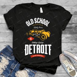 Old School Detroit Hot Rod Retro Vintage 33 - Trending Shirt For Women Vintage Retro Tee For Men Kid's T-Shirt Handmade Shirt