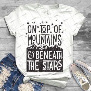 On Top Of Mountains - Best Unisex Trending Handmade T-shirt Gift Idea For Men T-shirt For Woman