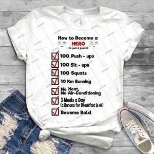 One Punch Man-How To Become A Hero - Gift Idea Shirt For Men Tee For Women Classic Retro Vintage Graphic T-Shirt