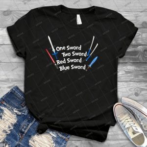 One Sword, Two Sword, Red Sword, Blue Sword 89 - Best Unisex Trending Handmade T-shirt Gift Idea For Men T-shirt For Woman