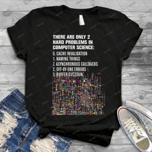 Only 2 Hard Problems In Computer Science- Version 2-0-0-Rc-937-04-Hot-Patch 25 - Best Unisex Trending Handmade T-shirt Gift Idea For Men T-shirt For Woman