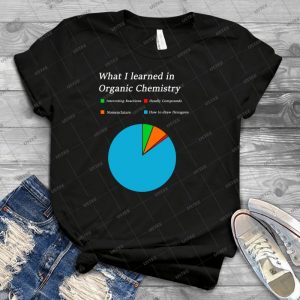Organic Chemistry Fun Pie Chart A Level Unisex Shirt - Gift Idea Shirt For Men Tee For Women Classic Retro Vintage Graphic T-Shirt