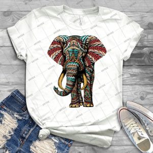 Ornate Elephant - Color Version - - Gift Idea Shirt For Men Tee For Women Classic Retro Vintage Graphic T-Shirt