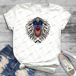 Ornate Rafiki Vol- 2 Colored 50 - Vintage Men's Shirt Tshirt For Women Classic Handmade Shirt Retro Graphic Tee