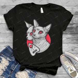 Ouija Cat 58 - Trending Shirt For Women Vintage Retro Tee For Men Kid's T-Shirt Handmade Shirt