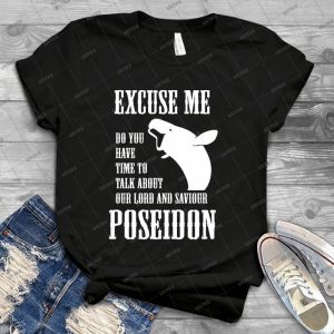 Our Lord And Saviour Poseidon - Blue Design - 66 - Trending Shirt For Women Vintage Retro Tee For Men Kid's T-Shirt Handmade Shirt