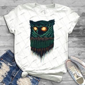 Owl Forest 82 - Vintage Men's Shirt Tshirt For Women Classic Handmade Shirt Retro Graphic Tee