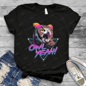 Owl Yeah - Gift Idea Shirt For Men Tee For Women Classic Retro Vintage Graphic T-Shirt