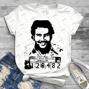 Pablo Escobar Mugshot 64 - Best Unisex Trending Handmade T-shirt Gift Idea For Men T-shirt For Woman