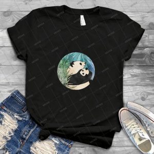 Panda-Liebe 42 - Vintage Men's Shirt Tshirt For Women Classic Handmade Shirt Retro Graphic Tee
