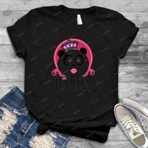 Panda Princess - Vintage Men's Shirt Tshirt For Women Classic Handmade Shirt Retro Graphic Tee