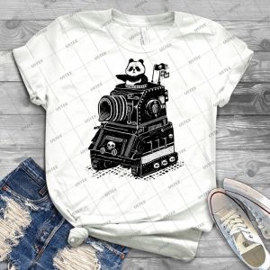 Panda S Skull Tank Vintage Style - Trending Shirt For Women Vintage Retro Tee For Men Kid's T-Shirt Handmade Shirt