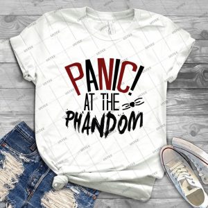 Panic At The Phandom - Vintage Men's Shirt Tshirt For Women Classic Handmade Shirt Retro Graphic Tee