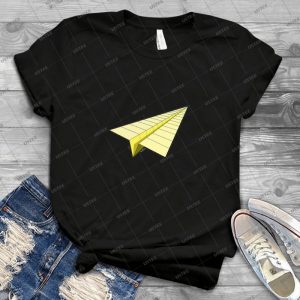 Paper Airplane 10 46 - Vintage Men's Shirt Tshirt For Women Classic Handmade Shirt Retro Graphic Tee