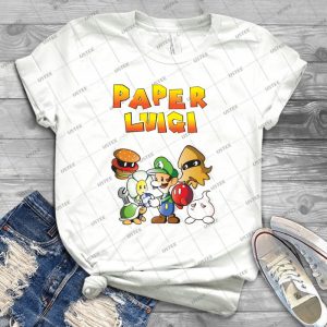 Paper Luigi Colored - Gift Idea Shirt For Men Tee For Women Classic Retro Vintage Graphic T-Shirt