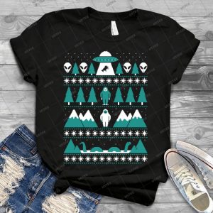 Paranormal Christmas Sweater 5 - Vintage Men's Shirt Tshirt For Women Classic Handmade Shirt Retro Graphic Tee