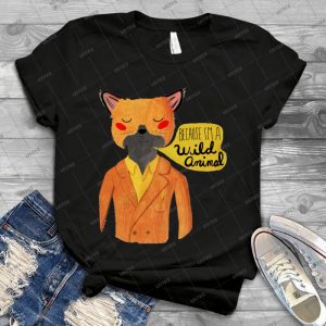 Parce Que Je Suis Un Animal Sauvage 67 - Vintage Men's Shirt Tshirt For Women Classic Handmade Shirt Retro Graphic Tee