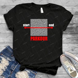 Parkour - Vintage Men's Shirt Tshirt For Women Classic Handmade Shirt Retro Graphic Tee