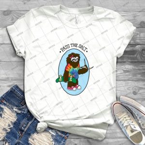 Pass The Salt - Stoner Sloth 19 - Gift Idea Shirt For Men Tee For Women Classic Retro Vintage Graphic T-Shirt