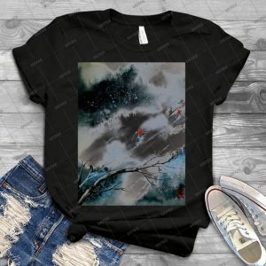 Past The Plunge-- 9 - Vintage Men's Shirt Tshirt For Women Classic Handmade Shirt Retro Graphic Tee
