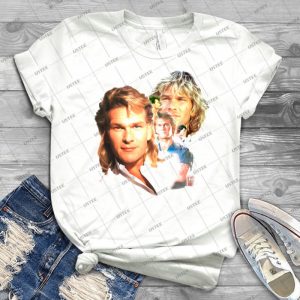 Patrick Swayze Mural - Gift Idea Shirt For Men Tee For Women Classic Retro Vintage Graphic T-Shirt