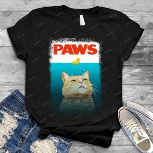 Paws  T Shirt 55 - Vintage Men's Shirt Tshirt For Women Classic Handmade Shirt Retro Graphic Tee