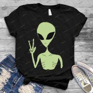 Peace Alien 23 - Trending Shirt For Women Vintage Retro Tee For Men Kid's T-Shirt Handmade Shirt