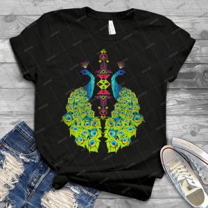 Peacock T Shirt 65 - Vintage Men's Shirt Tshirt For Women Classic Handmade Shirt Retro Graphic Tee