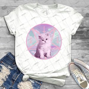 Pentagram Kitty 60 - Trending Shirt For Women Vintage Retro Tee For Men Kid's T-Shirt Handmade Shirt