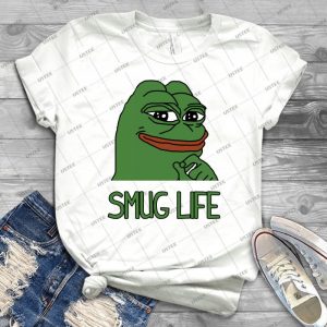 Pepe Frog Smug Life Shirts  More - Gift Idea Shirt For Men Tee For Women Classic Retro Vintage Graphic T-Shirt