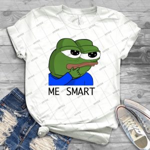 Pepe Think - Vintage Men's Shirt Tshirt For Women Classic Handmade Shirt Retro Graphic Tee