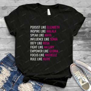 Persist Like Elizabeth - Vintage Men's Shirt Tshirt For Women Classic Handmade Shirt Retro Graphic Tee