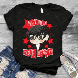 Persona 5 Hero- Red - Trending Shirt For Women Vintage Retro Tee For Men Kid's T-Shirt Handmade Shirt