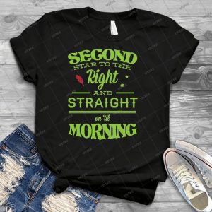 Peter Pan Neverland - Second Star 26 - Trending Shirt For Women Vintage Retro Tee For Men Kid's T-Shirt Handmade Shirt