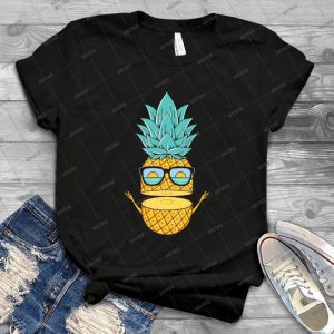 Pineapple Summer Sunglasses 11 - Vintage Men's Shirt Tshirt For Women Classic Handmade Shirt Retro Graphic Tee