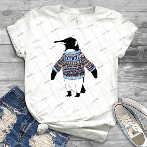 Pingã¼ino - Vintage Men's Shirt Tshirt For Women Classic Handmade Shirt Retro Graphic Tee